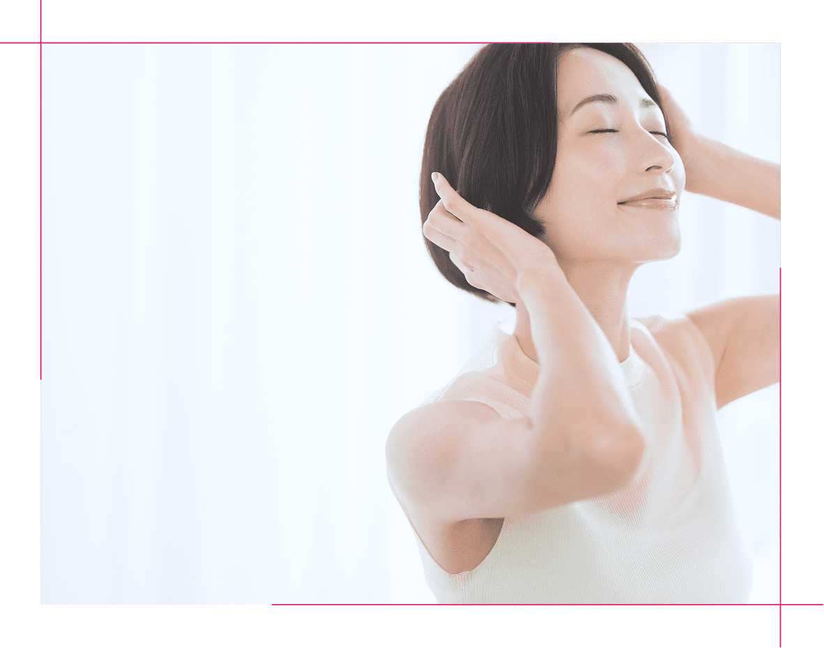 爽快感のある女性